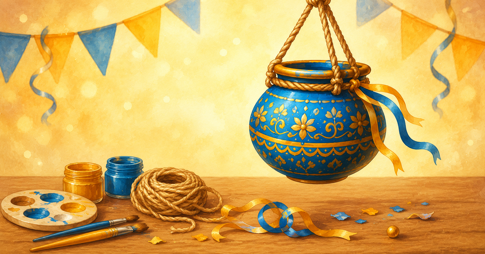 Make Your Own Mini Dahi Handi