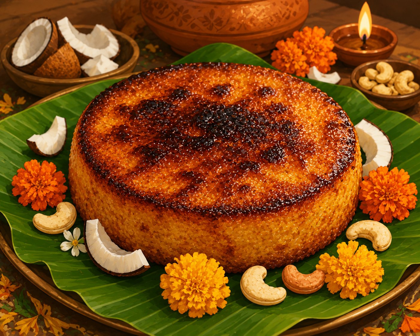 Make a Simple Poda Pitha at Home