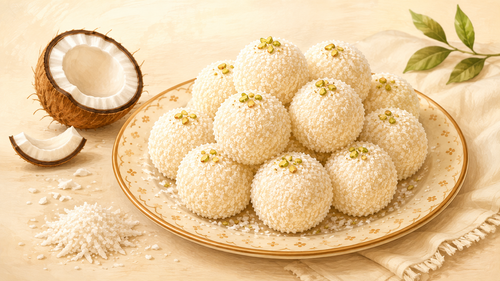 How to Make Coconut Ladoo – A Rakhi Sweet