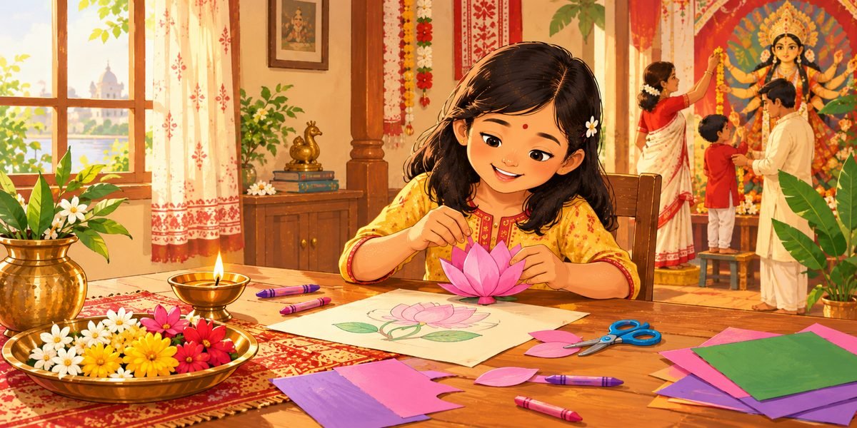 Make a Lotus for Mahalaya