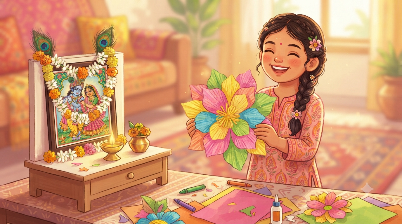 Radha Ashtami Kids Activity