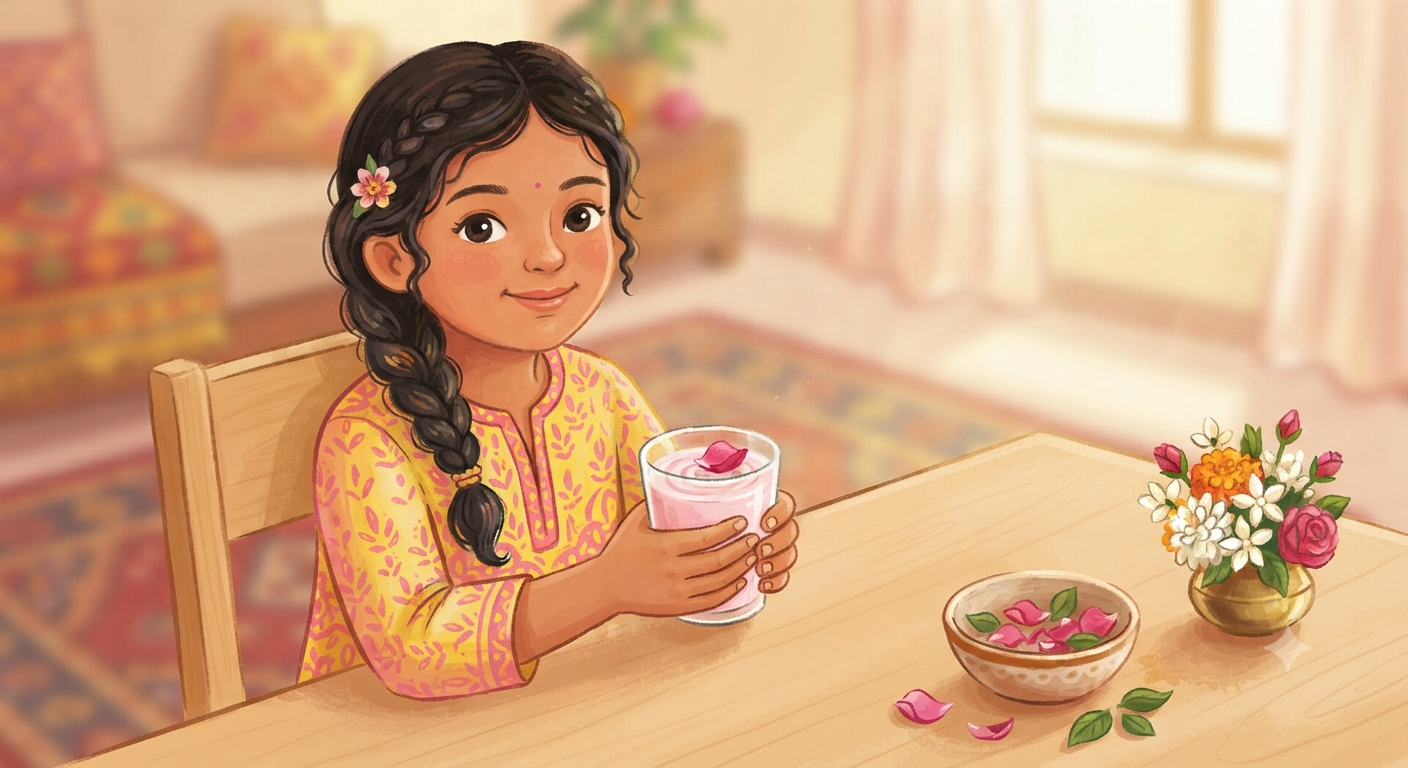 Rose Milk – A Simple Festive Drink for Kids